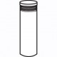 Vial, glass, 76mm x 26mm, with cap