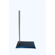 Retort Stand, rectangular base, small with rod