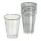 Cup, clear plastic disposable, 270ml,pkt/50