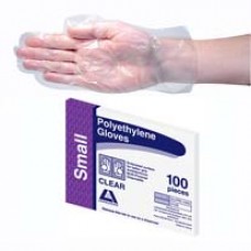 Gloves, Polythene, disposable, small