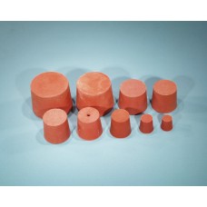 Stopper, rubber solid, No1, 12mm bottom, pkt/10