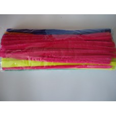 Pipe Cleaners, giant stems,300mm x 12mm, pkt/50