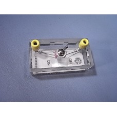 Switch, toggle type, on plastic base with sockets