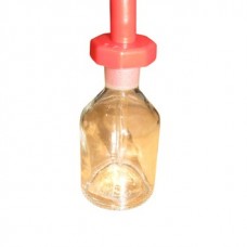 Bottle, glass 30ml clear poly stopper  glass pipette 