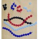 Poppit Beads, Blue, pkt/100