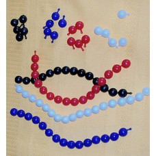 Poppit Beads, Red, pkt/100