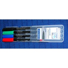 Pen, OHP Marker, set of 4, permanent