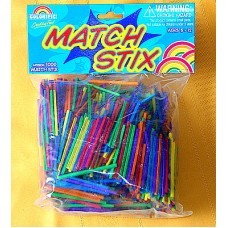 Matchsticks, coloured,  pkt/1000