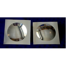 Mirror, plastic, double sided concave- convex