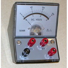 Voltmeter, bench type, 3 range