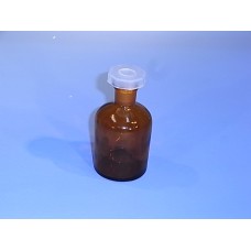 Bottle, reagent amber glass 500 ml plastic stopper 